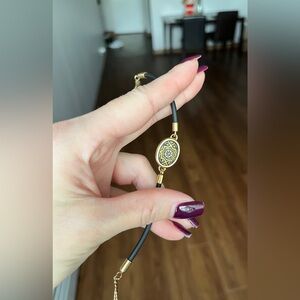 Vintage Damascene 925 Sterling Silver Vermeil Bracelet, Ornament Design, GG mark